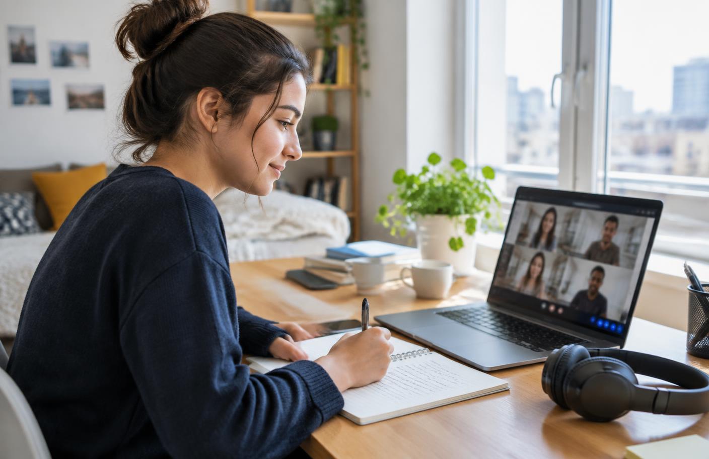 La perspectiva de una estudiante en su pasantía online